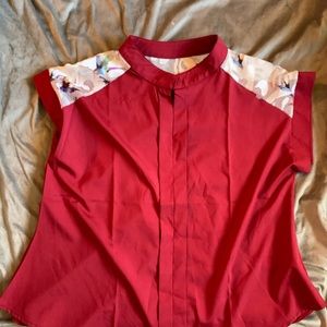 Large Women’s tops (red and light pink)